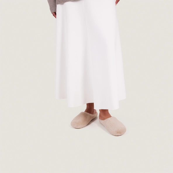 Chaussons en fluffy beige | JUDE | Jonak
