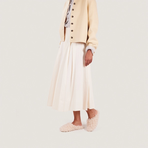 Chaussons en fluffy beige | JUDIE | Jonak