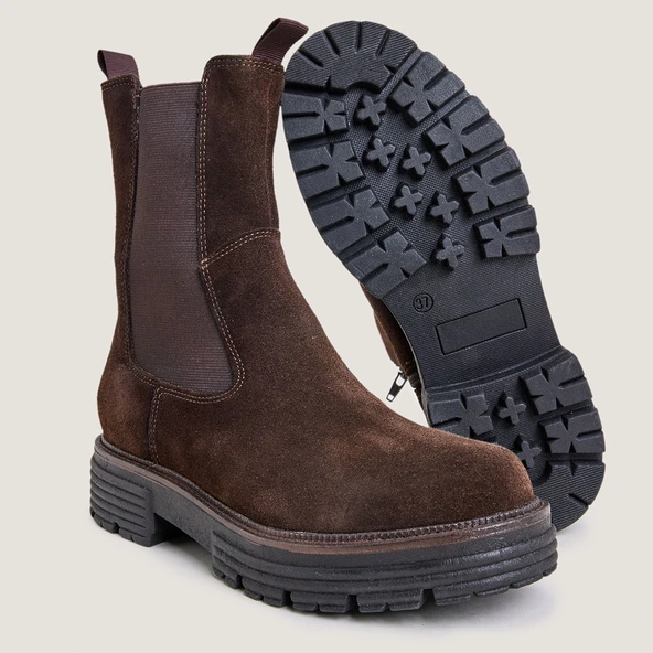 Boots Chelsea en croute marron | ANTONELLE | Jonak
