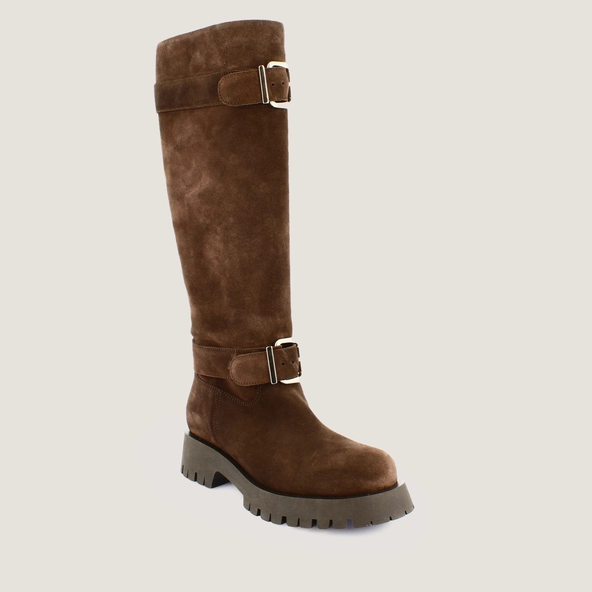 Bottes souples en croute marron fonc&eacute; | DONE | Jonak