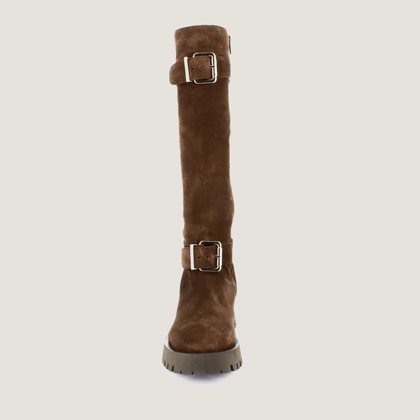 Bottes souples en croute marron fonc&eacute; | DONE | Jonak