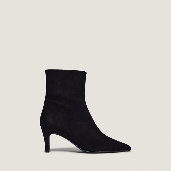 Bottines à talons fins en velours noir | DIEMINA | Jonak
