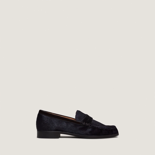 Mocassins à bouts ronds en poulain marron foncé | DELICE | Jonak