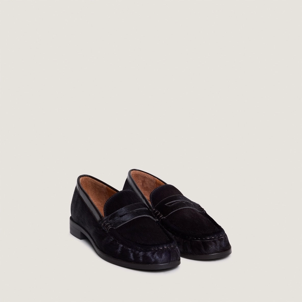 Mocassins à bouts ronds en poulain marron foncé | DELICE | Jonak