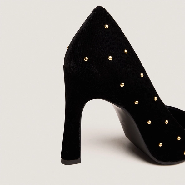 Escarpins à rivets en velours noir | DANITA | Jonak