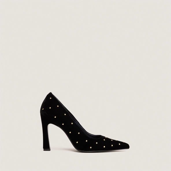 Escarpins à rivets en velours noir | DANITA | Jonak