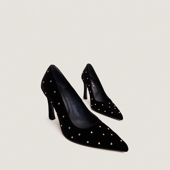 Escarpins à rivets en velours noir | DANITA | Jonak