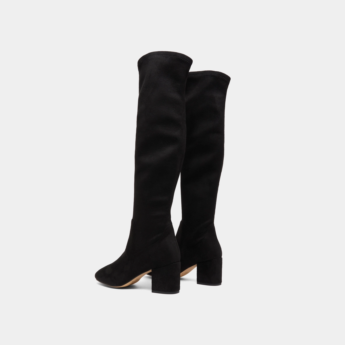 Cuissardes à petits talons en velours et stretch noirs | MIA | Jonak