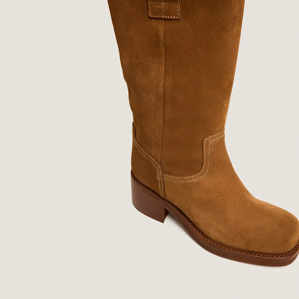 Bottes à bouts ronds en croûte tabac | BICHETTE | Jonak
