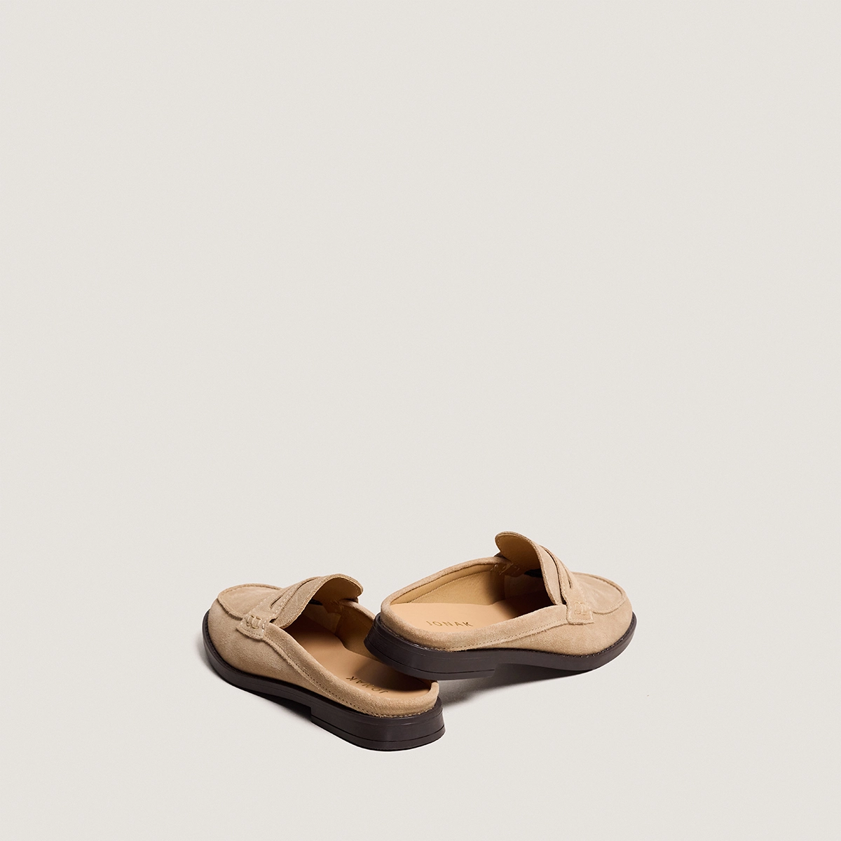Mocassins à bouts arrières ouverts en croûte ivoire | NANCY | Jonak