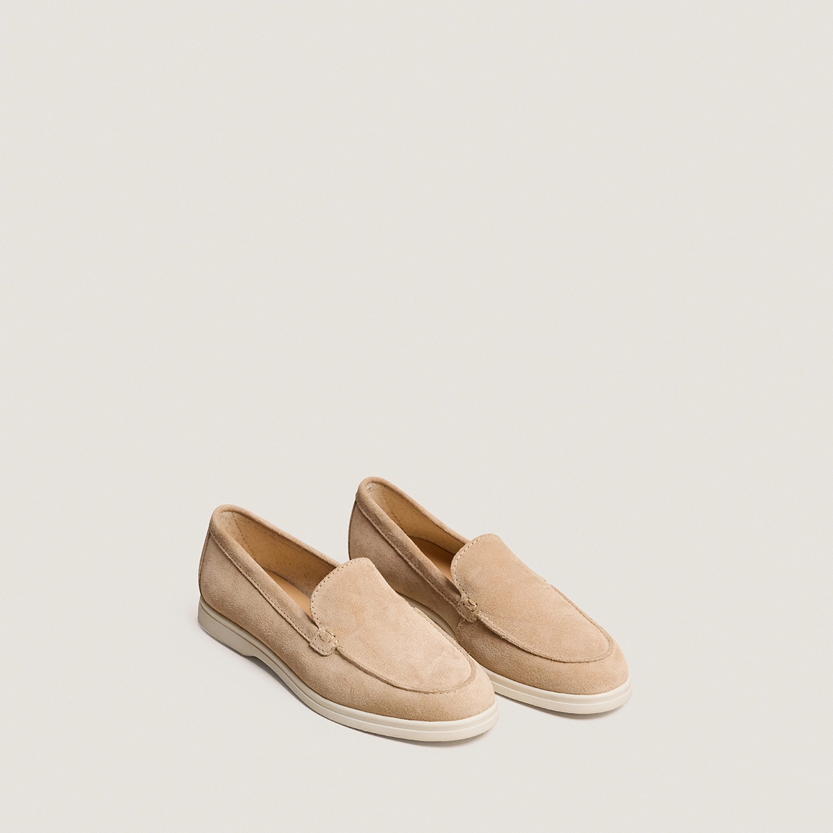 Mocassins &agrave; empeignes souples en cro&ucirc;te ivoire | NORLANE | Jonak