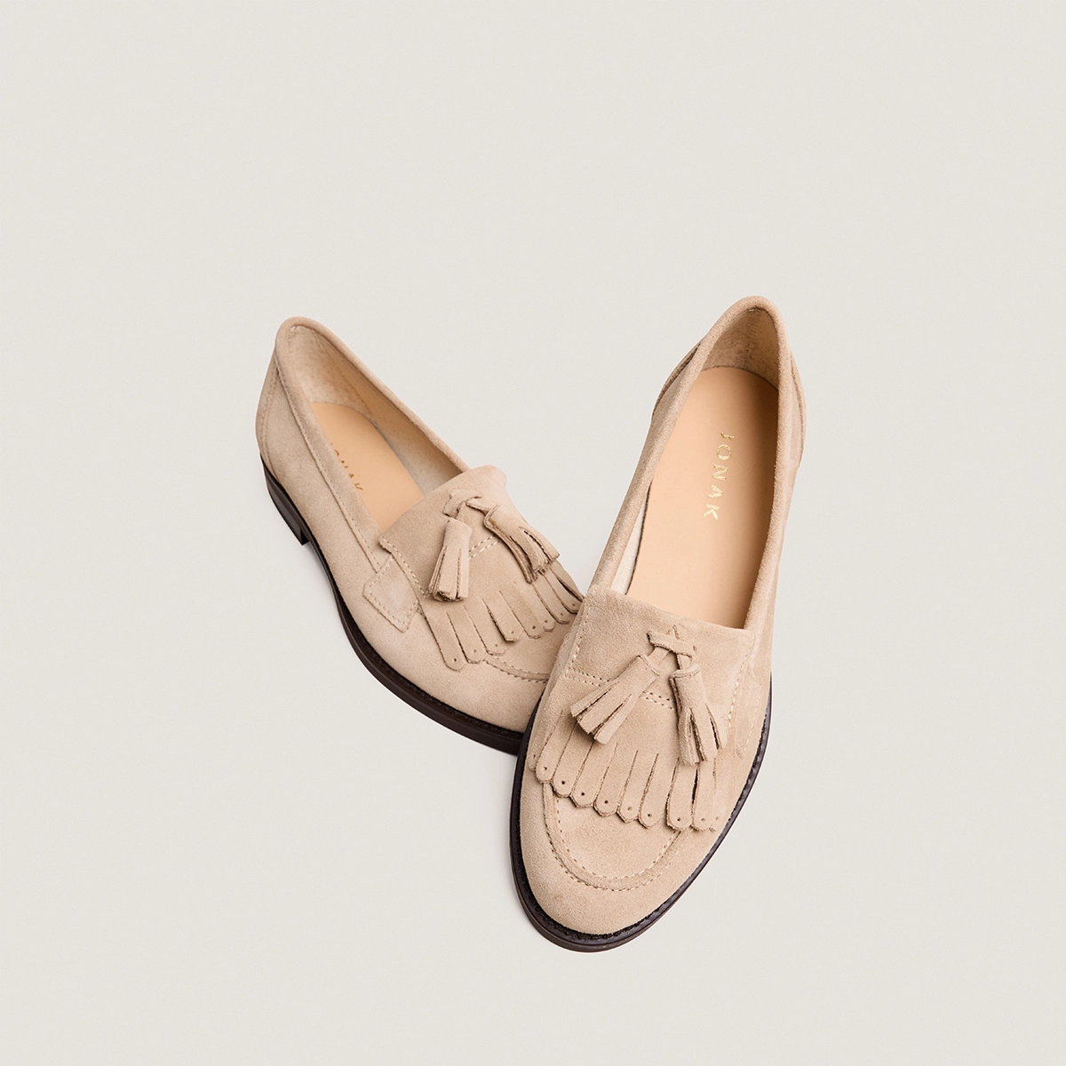 Mocassins à glands en croûte ivoire | NELLE | Jonak