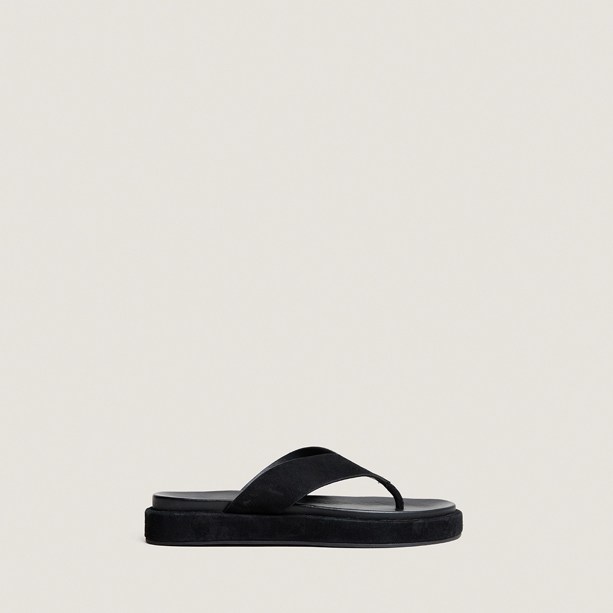 Tongs en velours noir | WIWI | Jonak