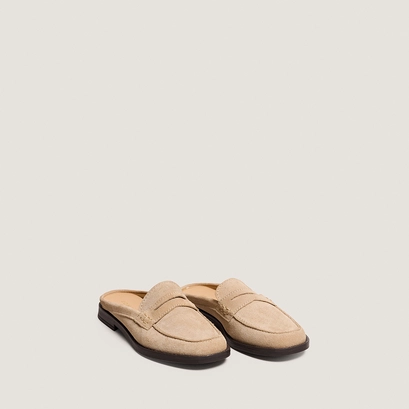 Mocassins &agrave; bouts arri&egrave;res ouverts en cro&ucirc;te ivoire | NANCY | Jonak