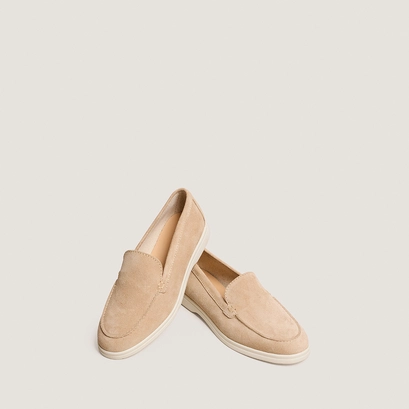 Mocassins &agrave; empeignes souples en cro&ucirc;te ivoire | NORLANE | Jonak