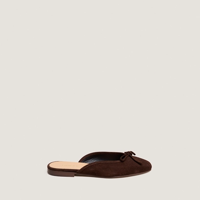 Mules lac&eacute;es en cro&ucirc;te marron fonc&eacute; | NICCOLO | Jonak