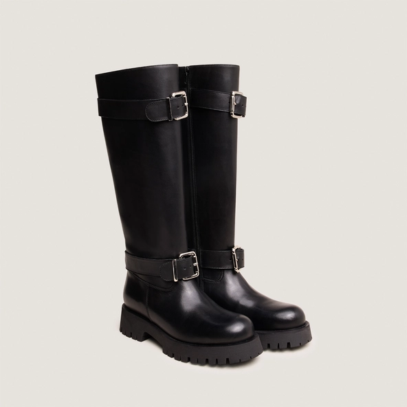 Bottes souples en cuir noir | DONE | Jonak