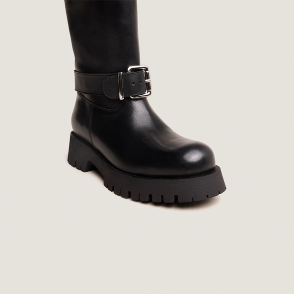 Bottes souples en cuir noir | DONE | Jonak