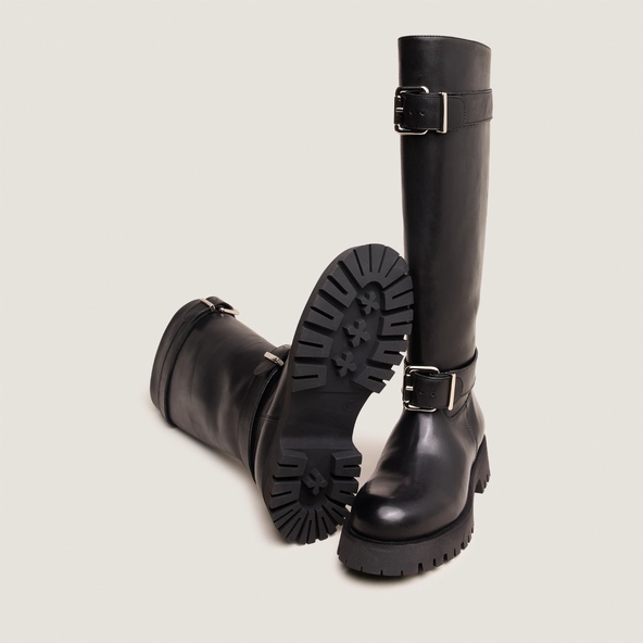 Bottes souples en cuir noir | DONE | Jonak