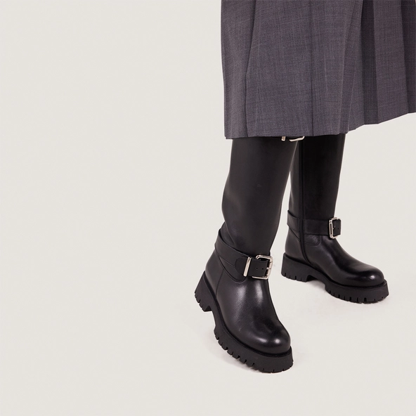 Bottes souples en cuir noir | DONE | Jonak