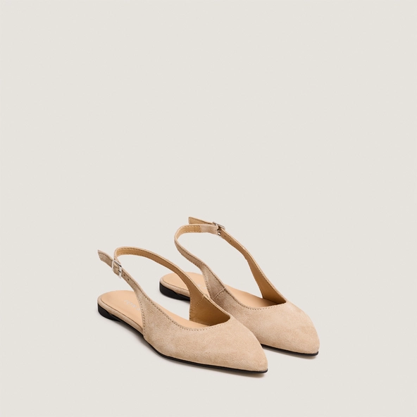 Ballerines slingbacks en croûte ivoire | NOA | Jonak