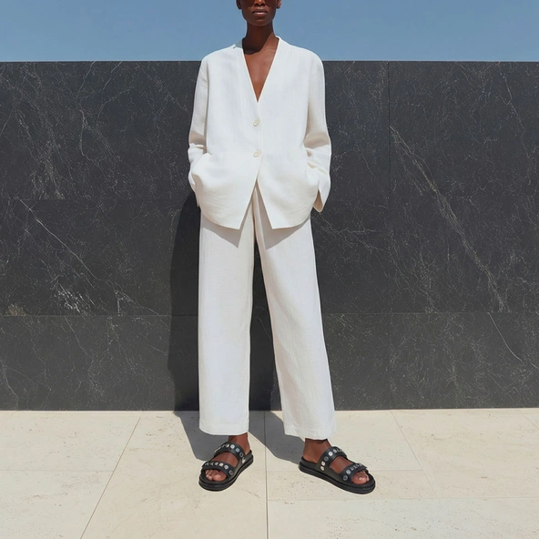 Mules à doubles lanières en cuir noir | WALO | Jonak