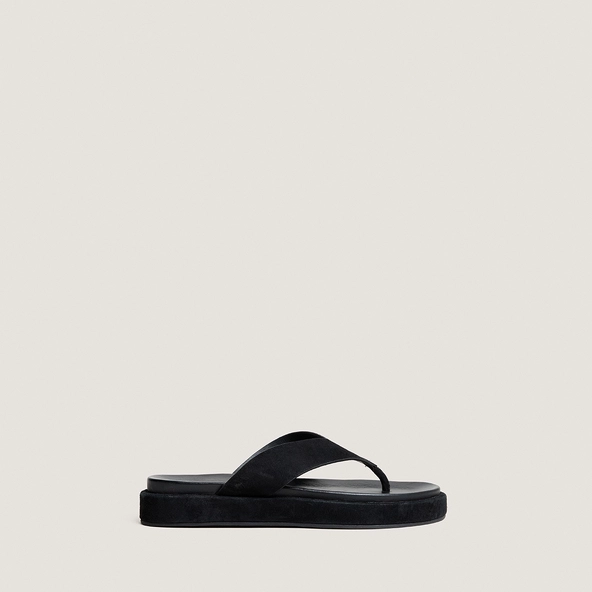 Tongs en velours noir | WIWI | Jonak