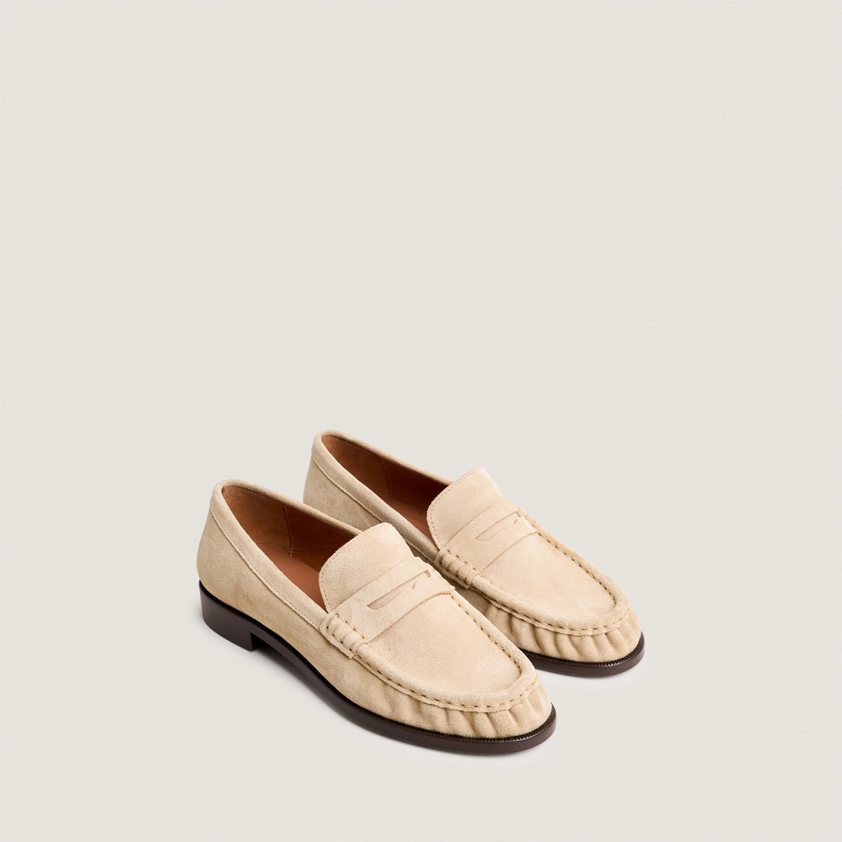 Mocassins à bouts ronds en croûte sable | DELICE | Jonak
