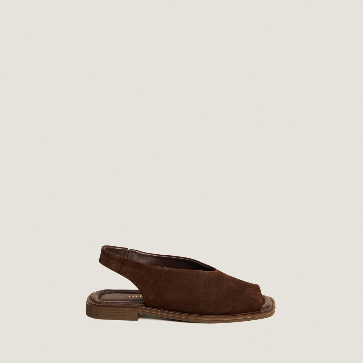 Ballerines slingbacks en croûte marron | JESSY | Jonak