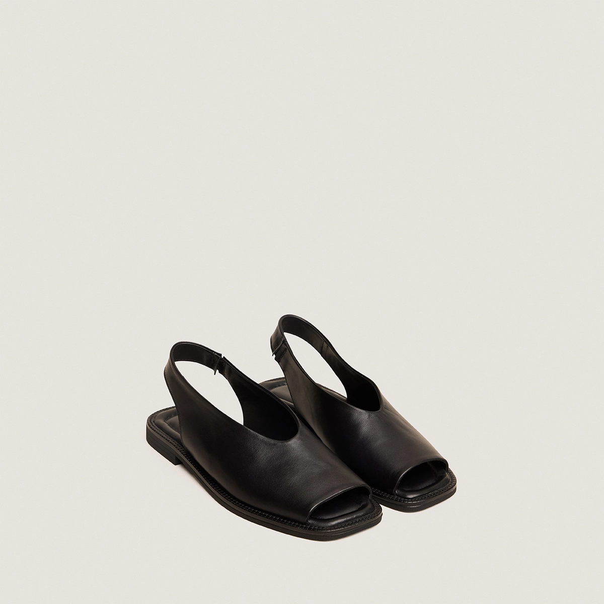 Ballerines slingbacks en cuir noir | JESSY | Jonak