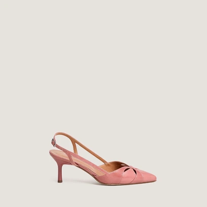 Escarpins slingbacks à bouts pointus rose