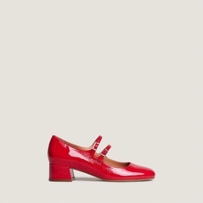 Babies à doubles brides rouge
