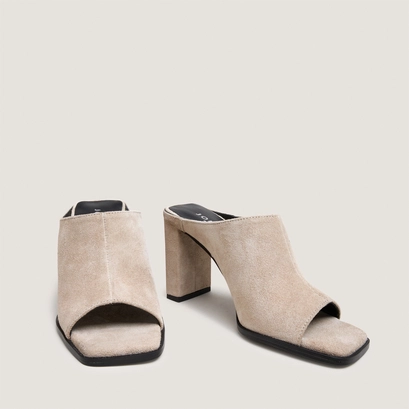 Mules &agrave; talons en cro&ucirc;te ivoire | BLAIR | Jonak