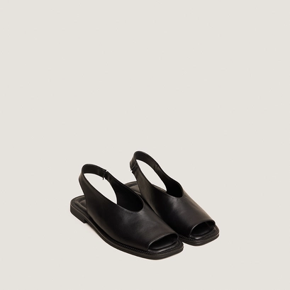 Ballerines slingbacks en cuir noir | JESSY | Jonak
