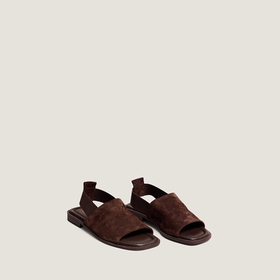 Sandales &agrave; &eacute;lastiques en cro&ucirc;te marron | JOY | Jonak