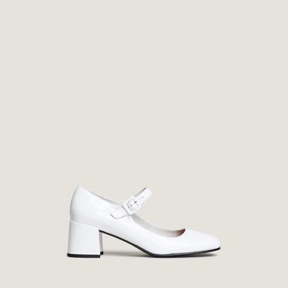 Babies &agrave; talons en vernis blanc | DITTUS | Jonak
