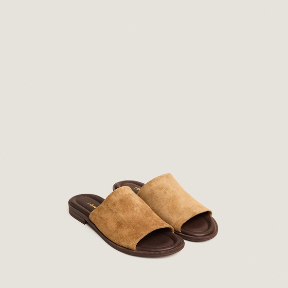 Mules à semelles fines en croûte tabac | JANET | Jonak