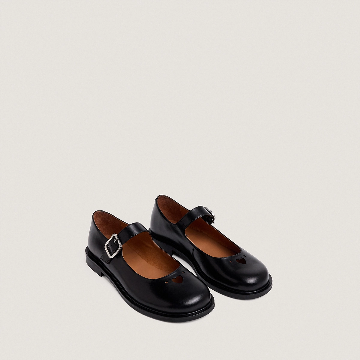 Ballerines à brides en cuir noir | DOUCELINE | Jonak