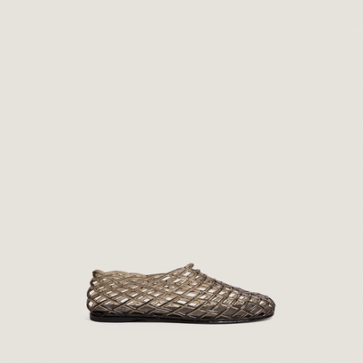 Ballerines montantes ajour&eacute;es en jelly gris | URSULA | Jonak
