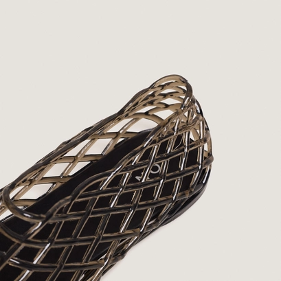 Ballerines montantes ajour&eacute;es en jelly gris | URSULA | Jonak