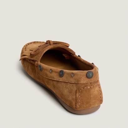Mocassins souples &agrave; lacets en cro&ucirc;te cognac | LOUISON | Jonak