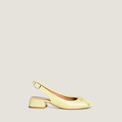 Ballerines slingbacks jaune pale