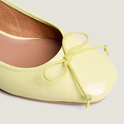 Ballerines slingbacks jaune pale