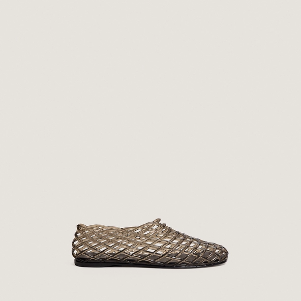 Ballerines montantes ajour&eacute;es en jelly gris | URSULA | Jonak
