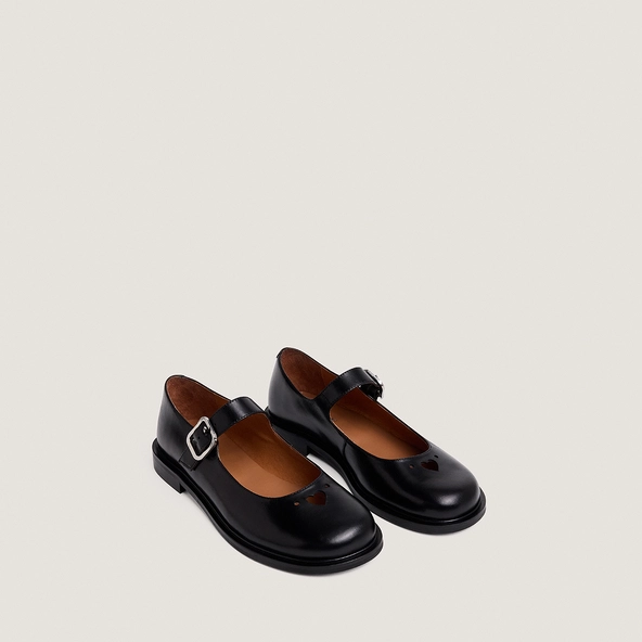 Ballerines à brides en cuir noir | DOUCELINE | Jonak