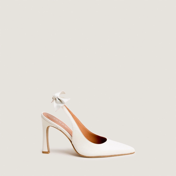 Escarpins slingbacks en cuir écru | DEVENIR | Jonak