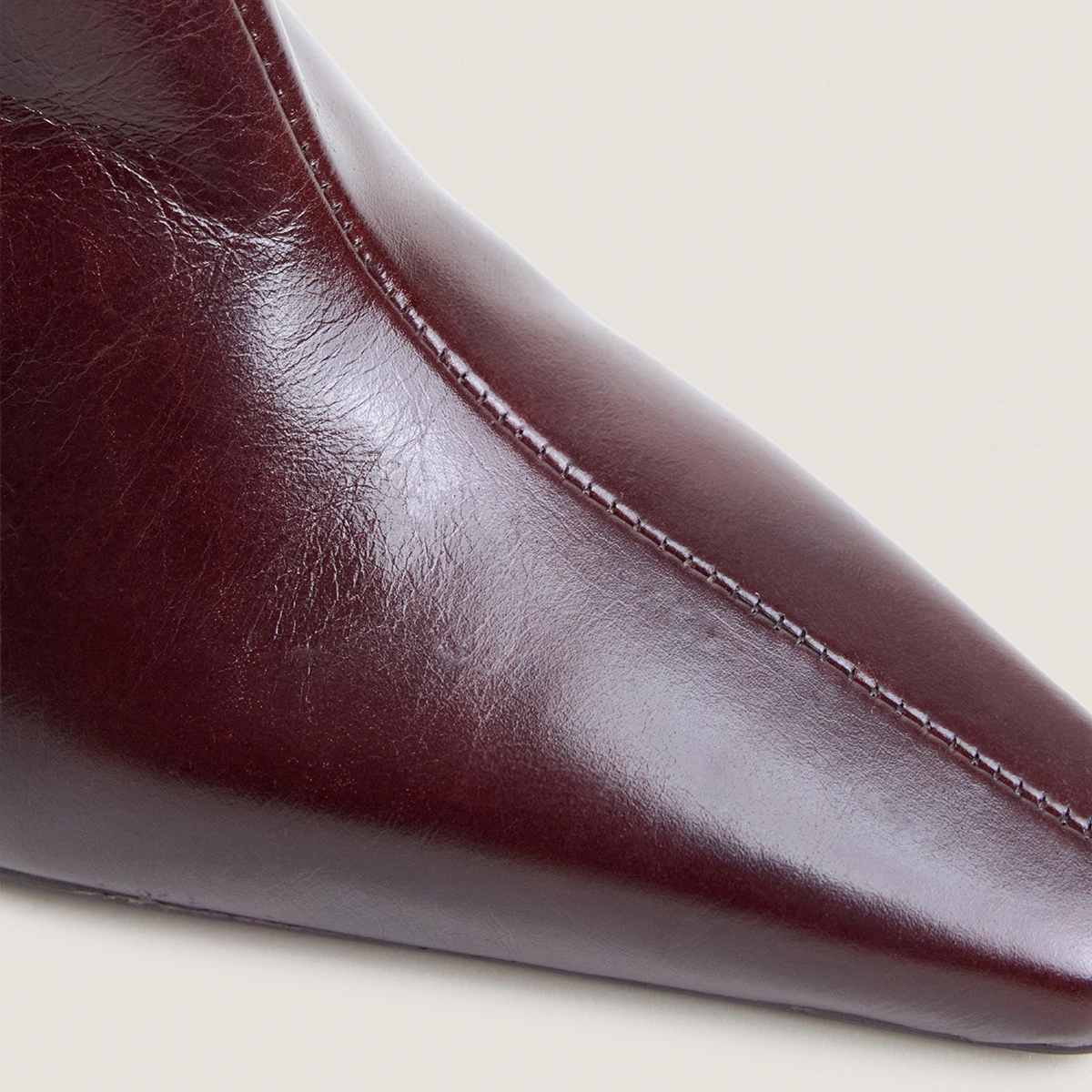 Bottines à talons et bouts pointus en cuir vieilli chocolat | BRONZO | Jonak