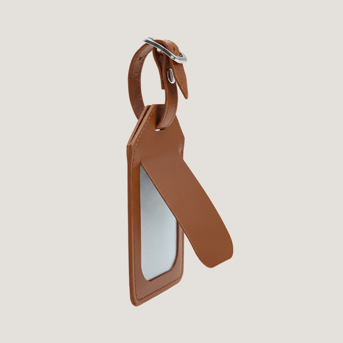 Porte-adresse avec monogramme en cuir camel | PORTE-ADRESSE | Jonak