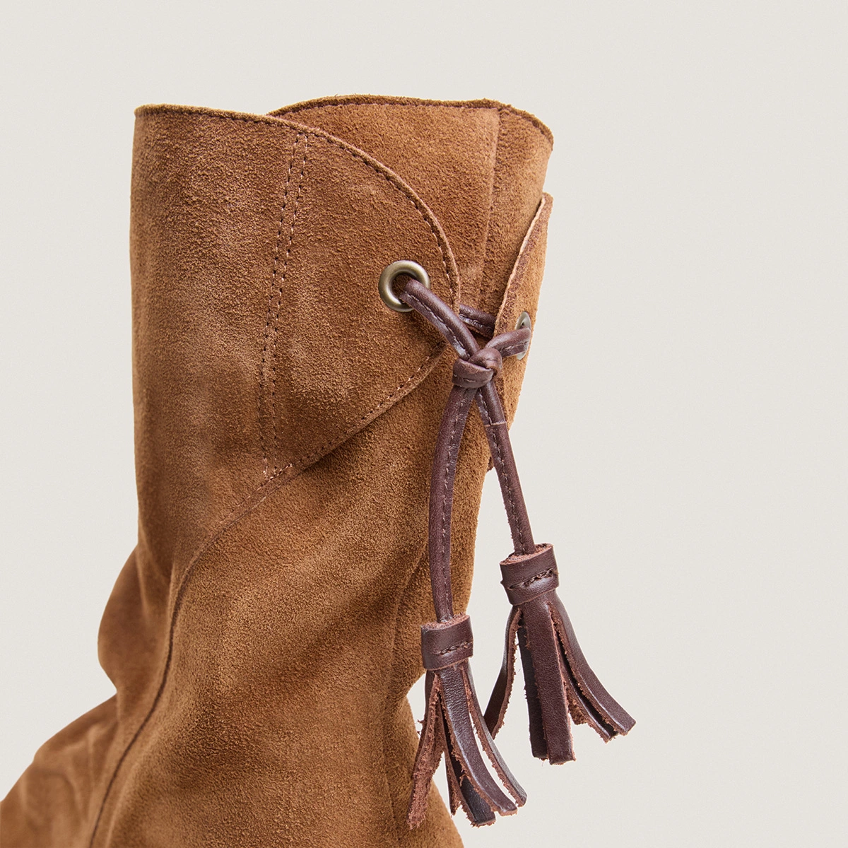 Bottines à lacets arrières en croûte cognac | PIO | Jonak