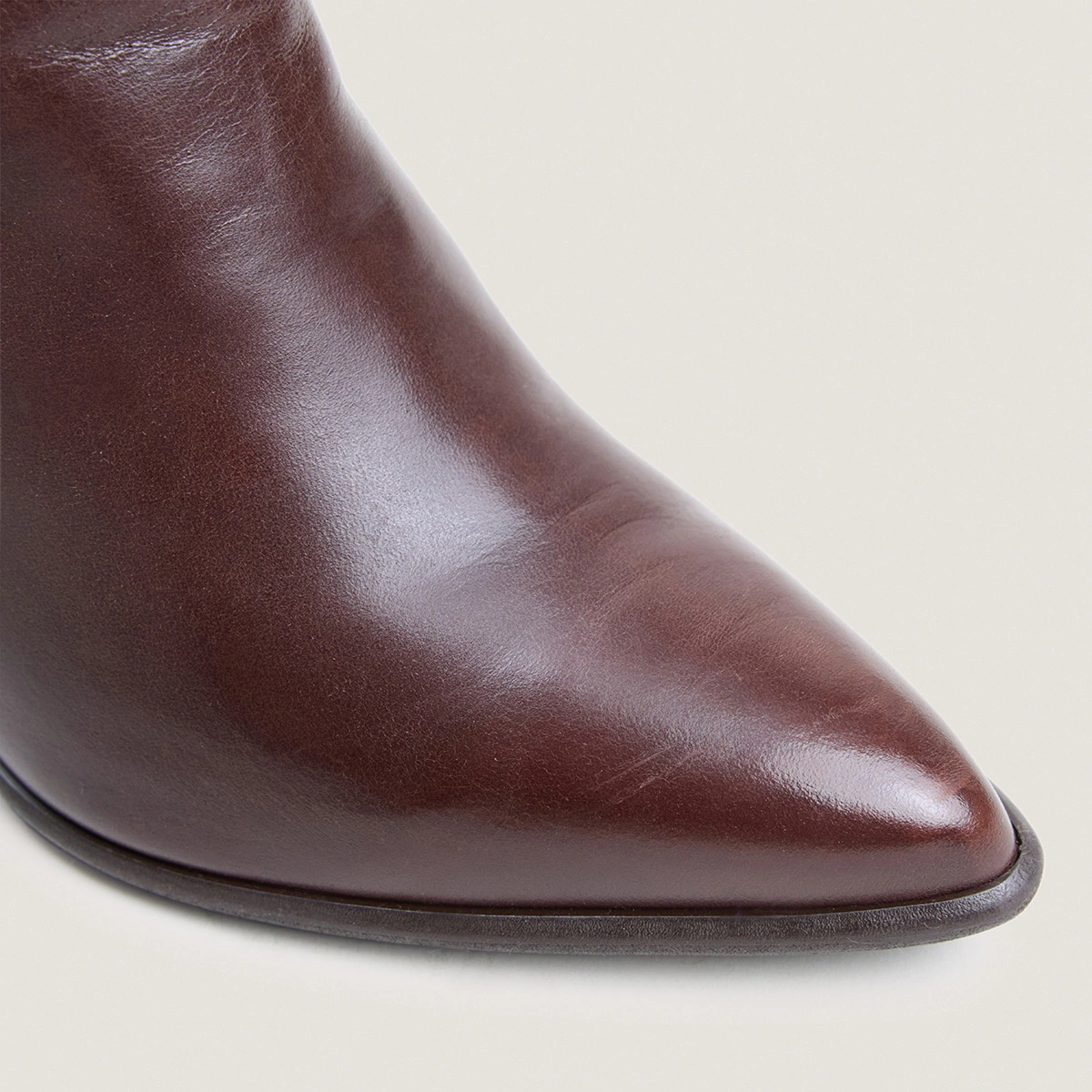Bottines à fermetures éclairs arrières en cuir marron | PIXI | Jonak